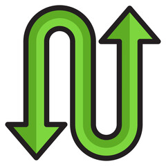 direction color line style icon