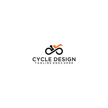 bicycle logo design for your company 