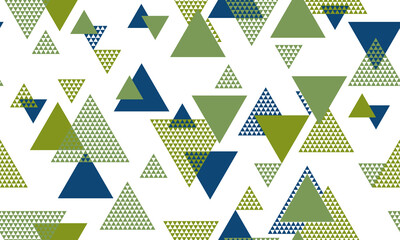 Triangle shapes seamless pattern vector design.