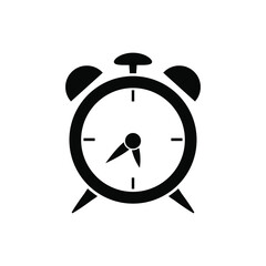 alarm clock icon vector. time reminder