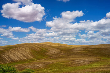 Rural landscape along the Cassia near Radicofani, Tuscany