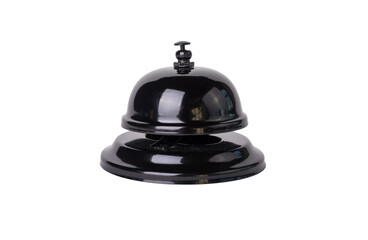 Reception bell isolated on white background. Services provision in hotel, stores, cafes. Way to alert staff. High quality photo