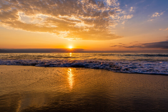 Sunset Ocean Landscape