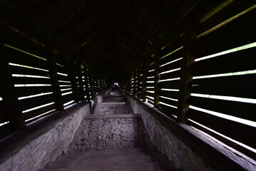 Fototapeta premium The covered staircase in Sighisoara 3