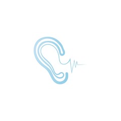Hearing care Logo Template icon vector design