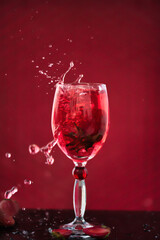 Strawberry Juice splash 
