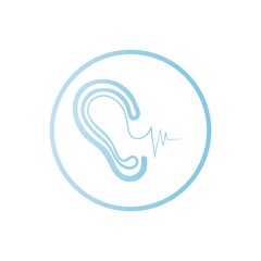 Hearing care Logo Template icon vector design