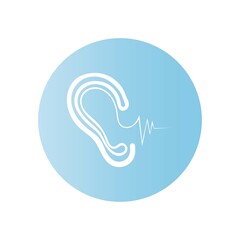 Fototapeta premium Hearing care Logo Template icon vector design