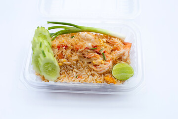 Prawn and egg fried rice
