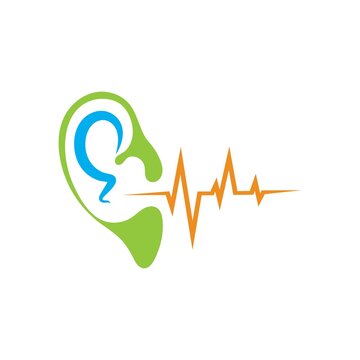 Hearing Care Logo Template Icon Vector Design