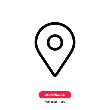 Placeholder icon vector. Location sign