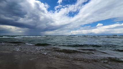 Storm is coming at the Baltic Sea