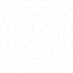 Gray twisted circle line radar on the white background. Vector illustration.