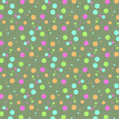 Polka dots colorful background. Holiday background, web icon, symbol, sign, romantic wedding, love card - vector abstract background 