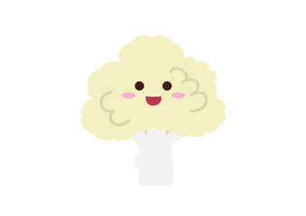 カリフラワーキャラクター　線なし