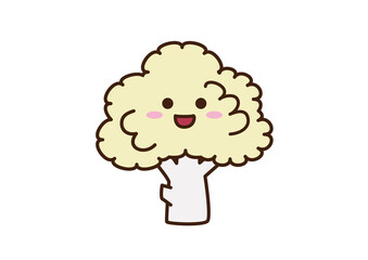カリフラワーキャラクター　線あり