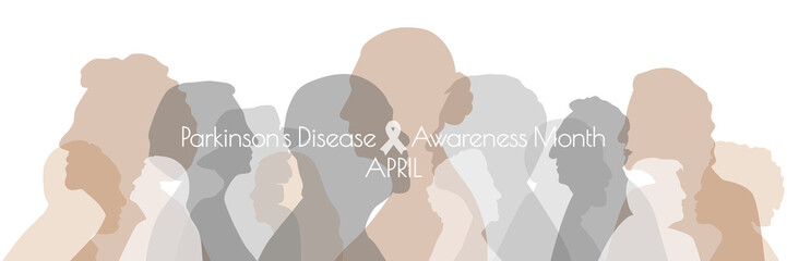 Parkinson's disease awareness month banner..