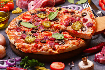 Fresh fragrant pizza from the best products