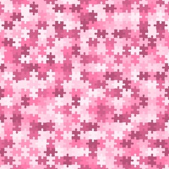 Seamless colorful pattern with puzzles, jigsaw, childrens pattern background