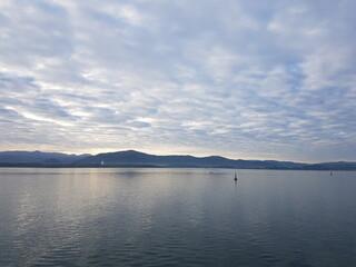 Santander bay in a cloudy day