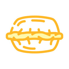 dumpling dish color icon vector. dumpling dish sign. isolated symbol illustration