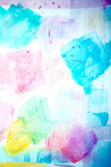 Colourful Watercolour Paint Brush Stroke for Background