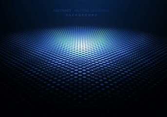 Abstract tech design of halftone decoration template.