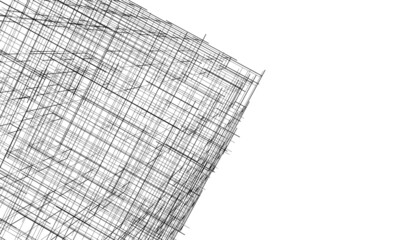 Obraz premium architecture building 3d drawing 