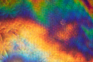 iridescent background with diffraction, optical distortion.