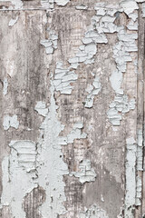 texture of old wooden board with peeling paint