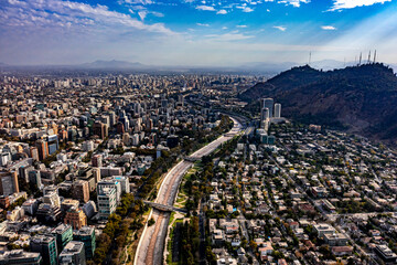 Santiago de Chile Aerial Photograph | Hochauflösende Luftbilder von Santiago de Chile