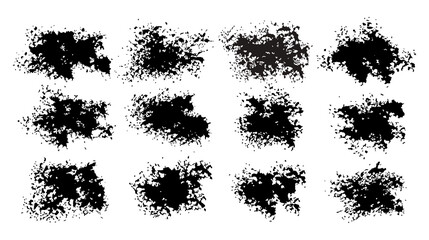 Stains and splashes of paint on a white background in vector EPS 8