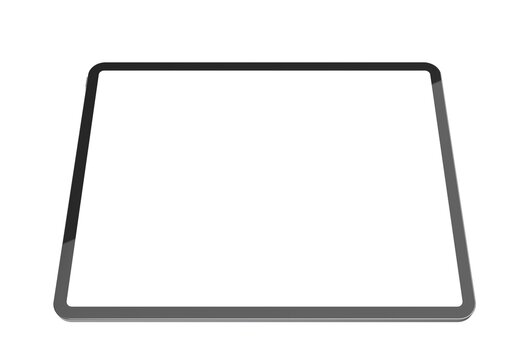 Tablet  similar to Apple iPad Pro 12.9 perspective view mockup isolated on white background