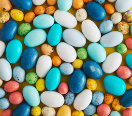 easter minimalistic background with copy space