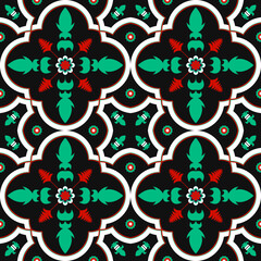 Ethnic seamless pattern in tribal. Flower decoration. Design for background, wallpaper, vector illustration, fabric, clothing, carpet, embroidery.
