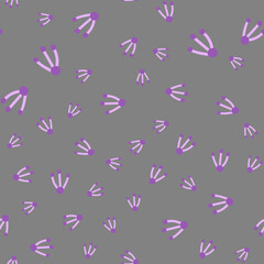 Flowers seamless pattern. Scandinavian style background. Vector illustration for fabric design, gift paper, baby clothes, textiles, cards.