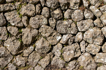 古い神社の石垣