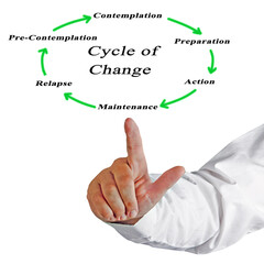 Fototapeta premium Components of Cycle of Changelication life cycle