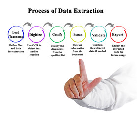 Six Components of Process of Data Extraction