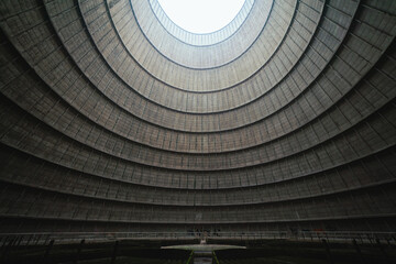 Hole in roof of abandoned building