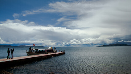 Storm over Lake Titicaca 