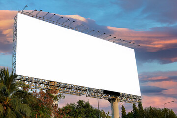 billboard blank for outdoor advertising poster or blank billboard for business advertisement