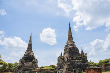 Fototapeta premium Old Temple in Ayutthaya Historical Park of Thailand