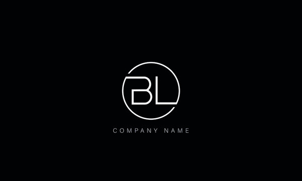 BL, LB, BL, Letters logo monogram