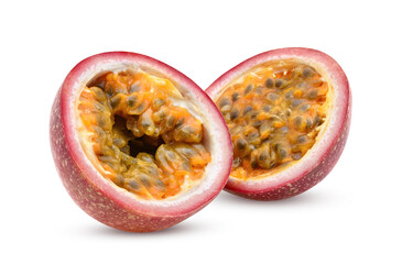 passion fruit seeds isolated on white background