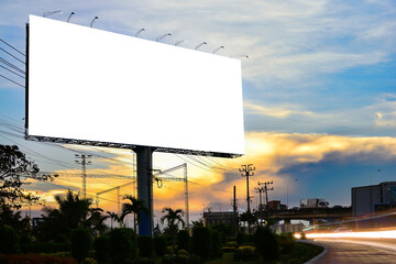 billboard blank for outdoor advertising poster or blank billboard for business advertisement