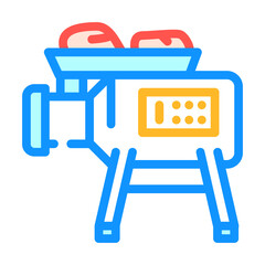 meat grinder color icon vector. meat grinder sign. isolated symbol illustration