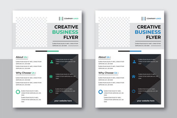 corporate business flyer design template in A4,business brochure template set