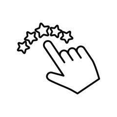 Fototapeta premium Star icon vector set. rating illustration sign collection. ranking symbol. assessment logo.