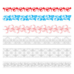 Engraving hand drawn floral 